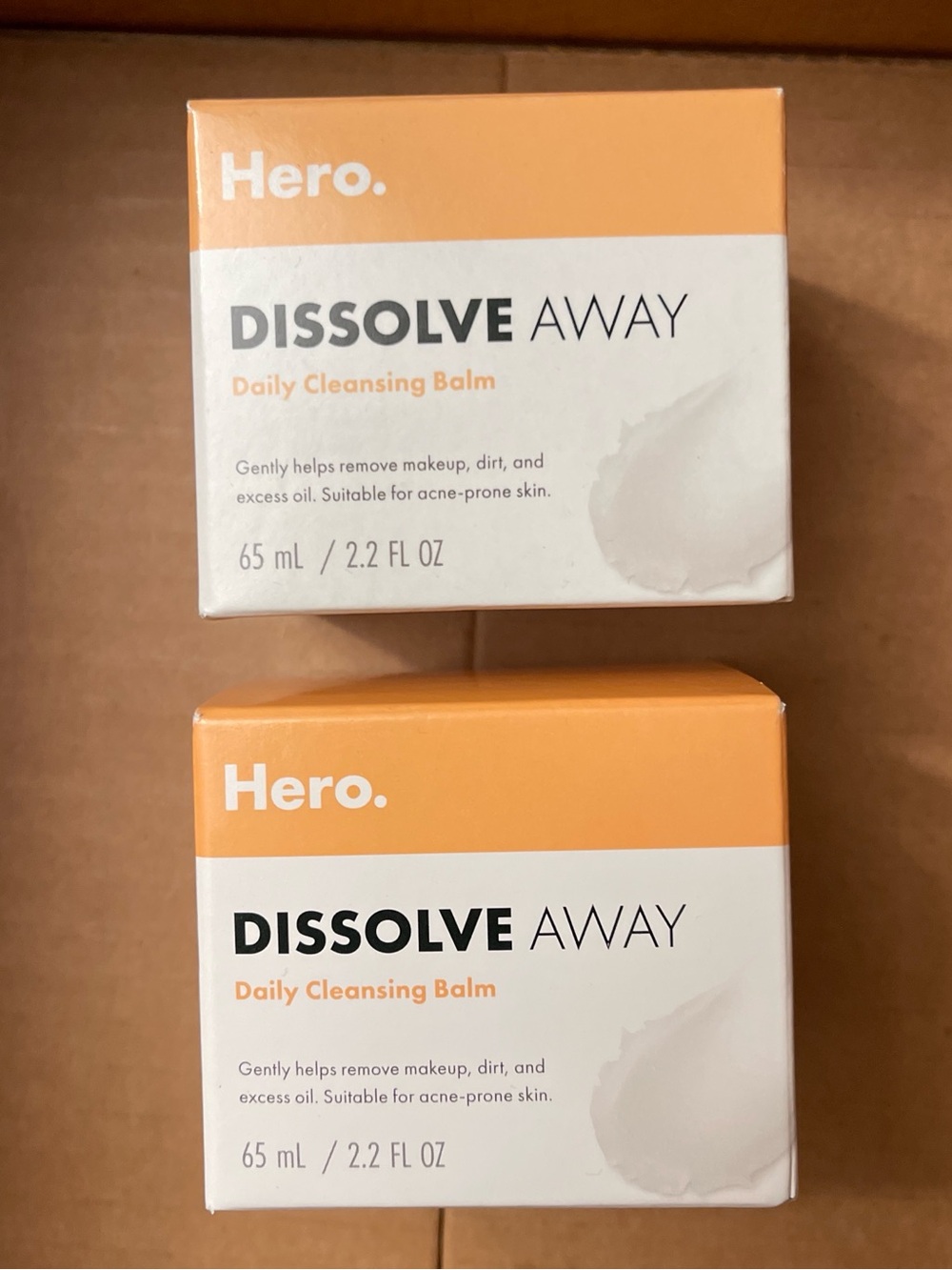 Dissolve Away Daily Cleansing Balm - Orange/White 2 Packs as Shown